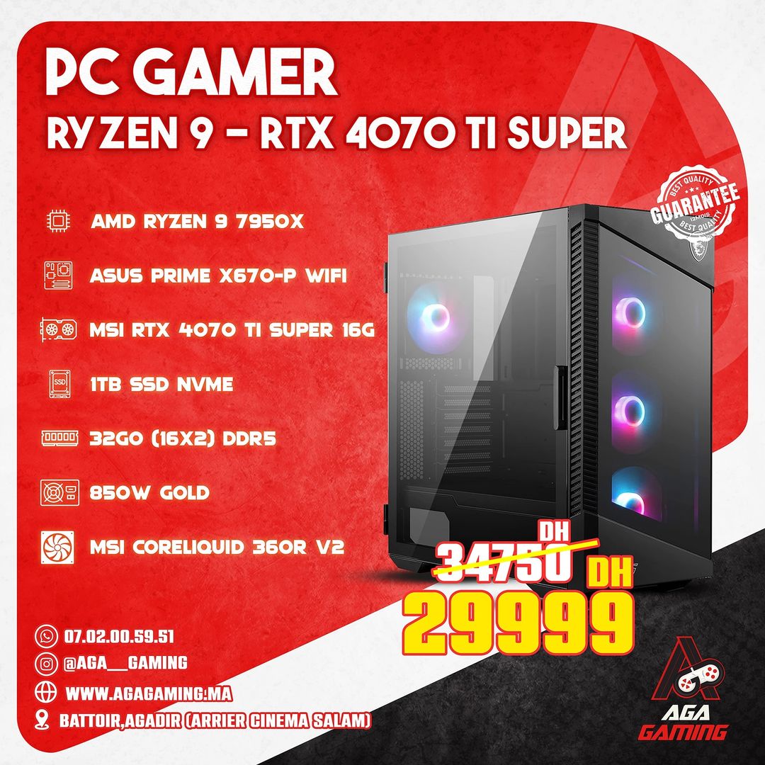PC Gamer Ryzen 9 7950x/ RTX 4070 TI Super PC Gamer Ryzen 9 7950x/ RTX 4070 TI Super